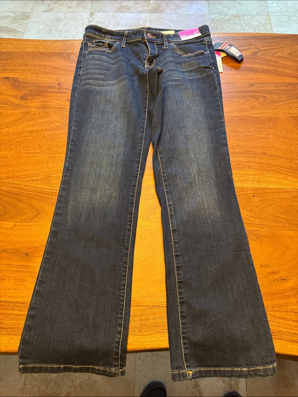Mossimo Supply Co. Dark Blue Flare Jeans